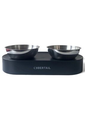 Cat Food Bowl Elevated Inclined Raised Tilted Water Dish Pet Stainless Steel